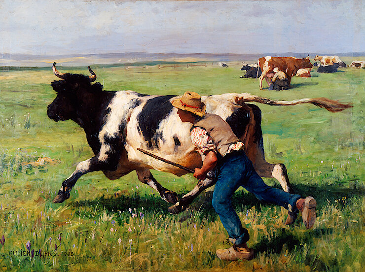 Julien DUPRÉ - La Vache échappée - 1885