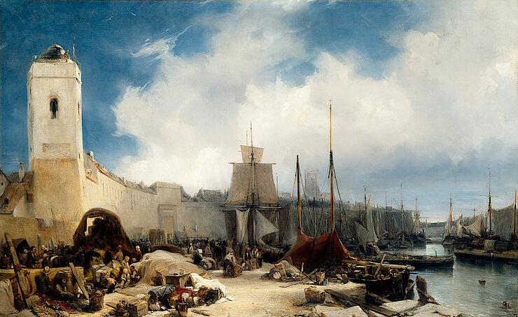 Louis Gabriel Eugène ISABEY - Le Port de Dunkerque - 1831