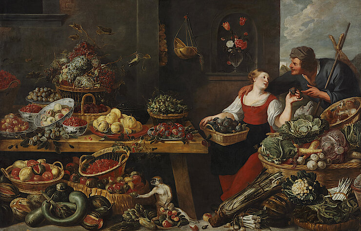 Frans Snyders - Marchande de fruits - Vers 1630.