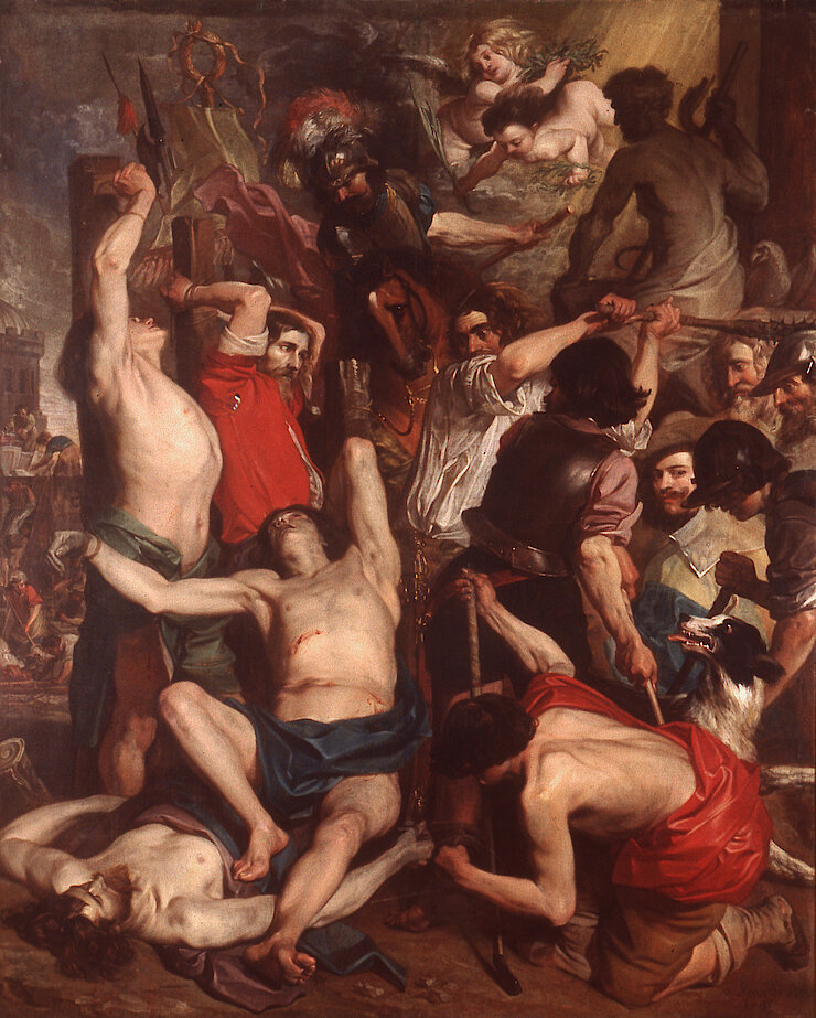 Jean de Reyn - Le Martyre des quatre saints couronnés - 1649