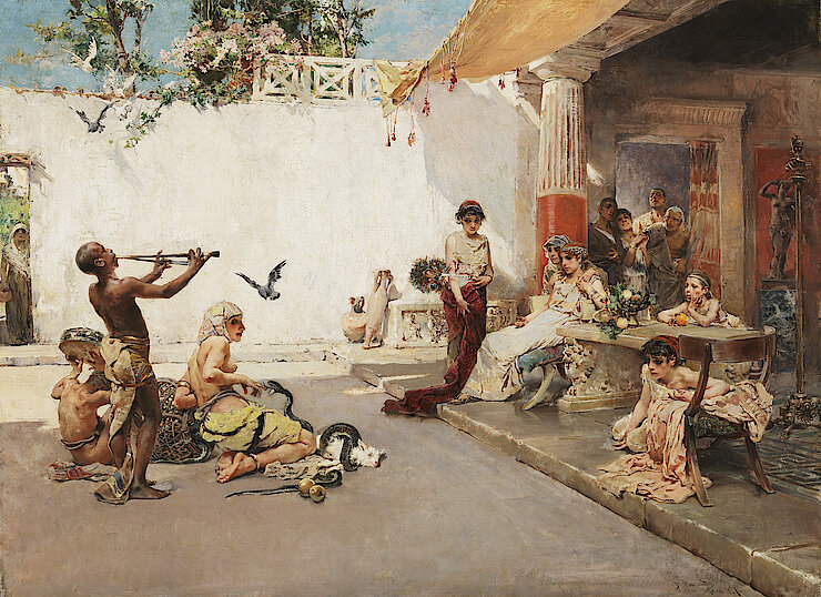 Daniel HERNANDEZ MORILLO - La Charmeuse de serpents - 1881